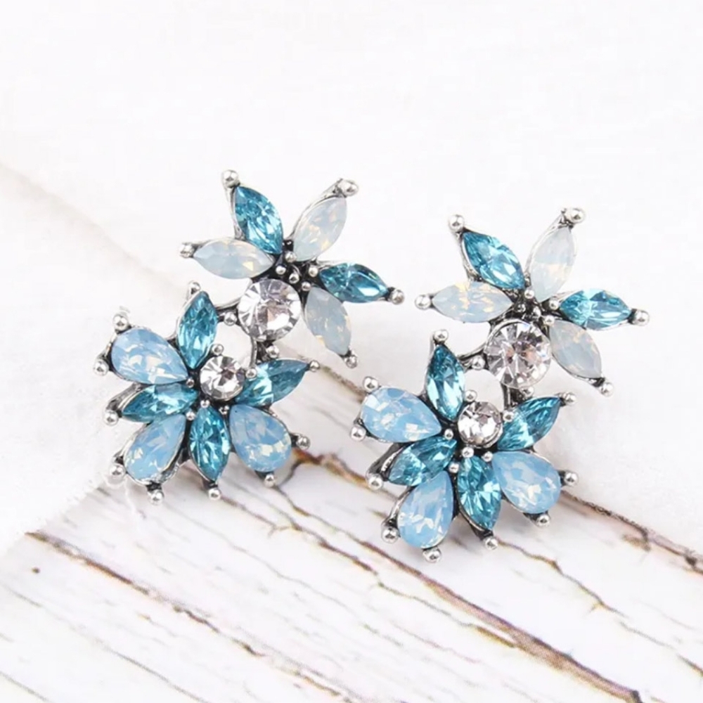 🎀Boho Gun Black Cluster Earrings - Picture 3 of 3